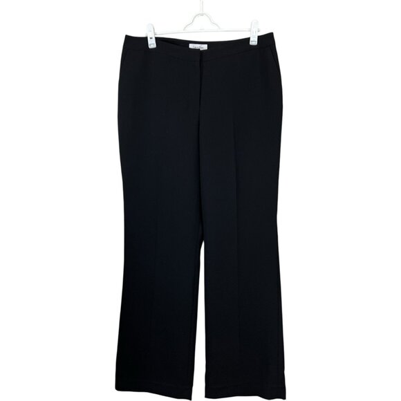 Calvin Klein Pants - Calvin Klein Womens 14 Black Straight-Leg Trouser Dress Pants Career Office